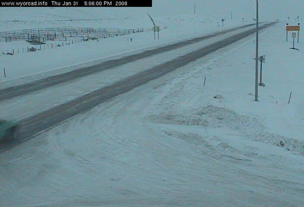 US 191 near Pinedale. Photo by WYDOT webcam.