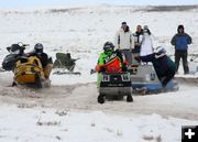 Around a turn. Photo by Clint Gilchrist, Pinedale Online.