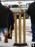 Winner's Trophy. Photo by Clint Gilchrist, Pinedale Online.