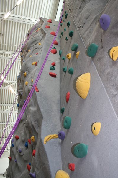 Climbing Wall Close Up. Photo by Pam McCulloch.