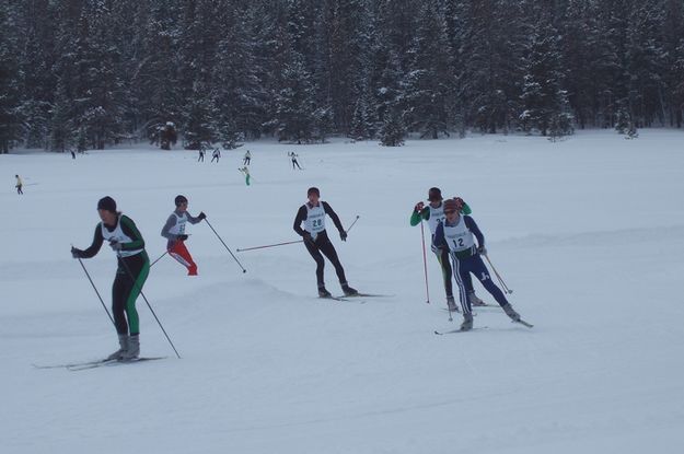 Nordic Ski Race. Photo by Bob Barrett, Pinedale Ski Education Foundation.