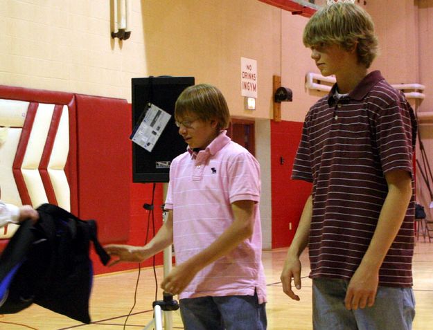 Will Grassell and Denver Lloyd. Photo by Clint Gilchrist, Pinedale Online.