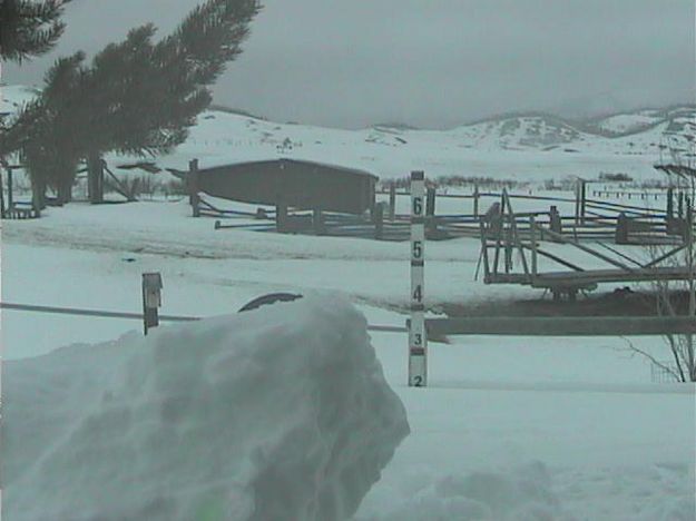 Roof Avalanche. Photo by Bondurant Webcam.