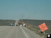 Construction area. Photo by Dawn Ballou, Pinedale Online.