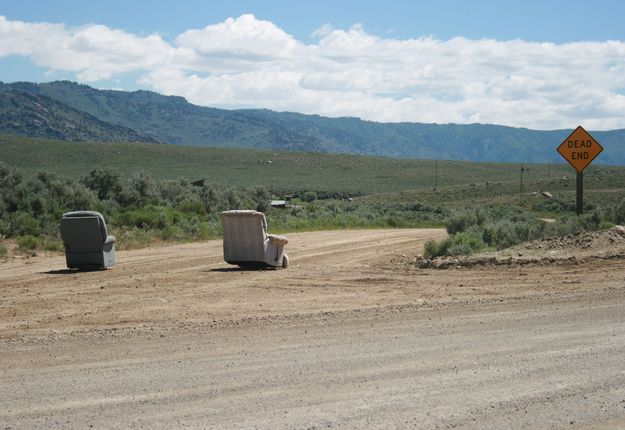 Free or Roadblock?. Photo by Dawn Ballou, Pinedale Online.