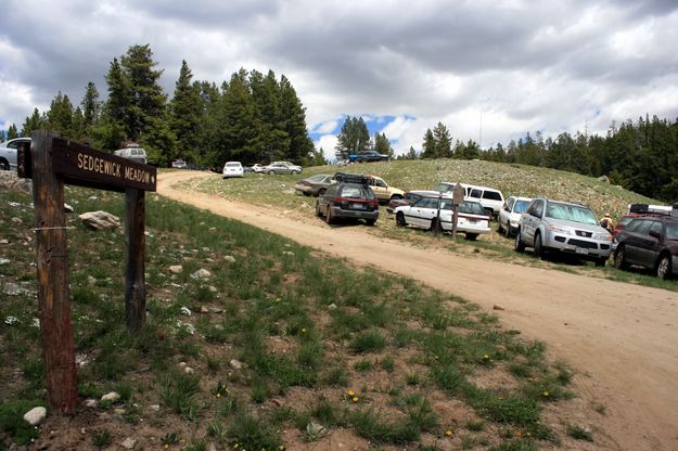 Back Door Parking. Photo by Dawn Ballou, Pinedale Online.