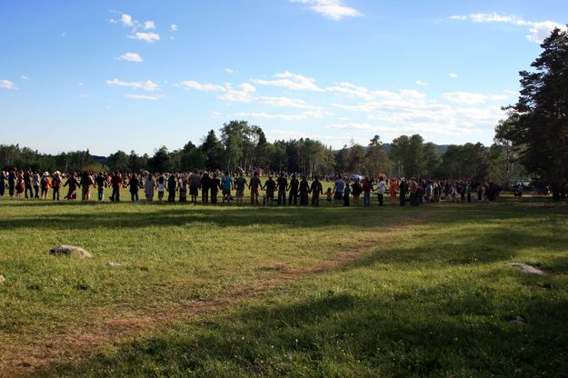 Evening Circle. Photo by Dawn Ballou, Pinedale Online.