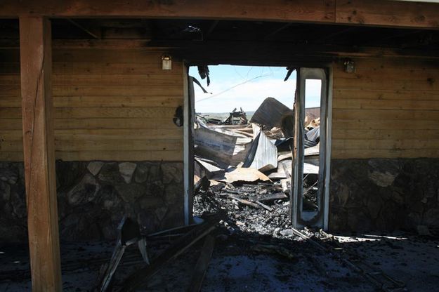 View through front door. Photo by Dawn Ballou, Pinedale Online.