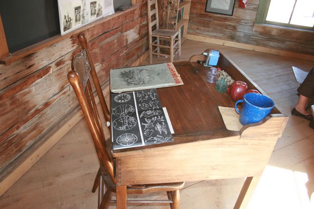 Teacher's Desk. Photo by Dawn Ballou, Pinedale Online.