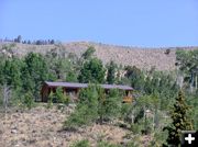 Cabin on the mountain. Photo by Dawn Ballou, Pinedale Online.