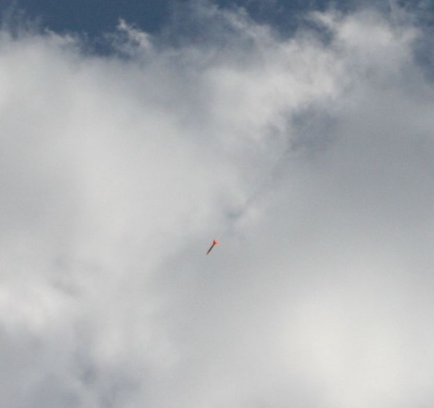 High in the air. Photo by Dawn Ballou, Pinedale Online.