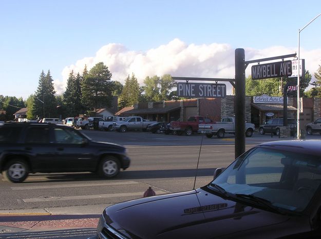 Smoke from Pinedale. Photo by Bob Rule, KPIN 101.1 FM.