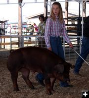 Brookely Schamber. Photo by Clint Gilchrist, Pinedale Online.