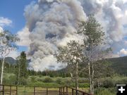 Billowing Smoke. Photo by Pinedale Online.