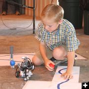 Changing the balls. Photo by Dawn Ballou, Pinedale Online.