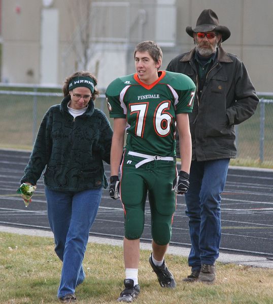 Senior David Clover. Photo by Clint Gilchrist, Pinedale Online.