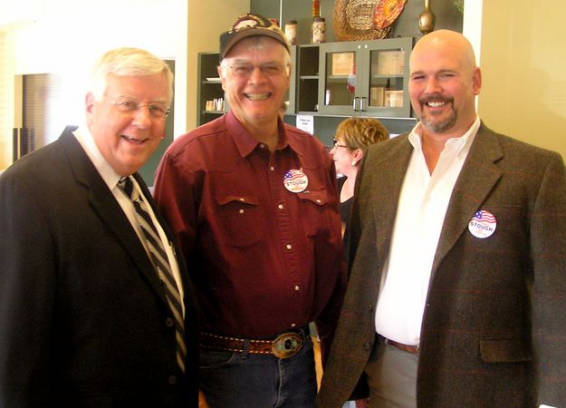 Enzi Bousman and Stough. Photo by Bob Rule, KPIN 101.1 FM.