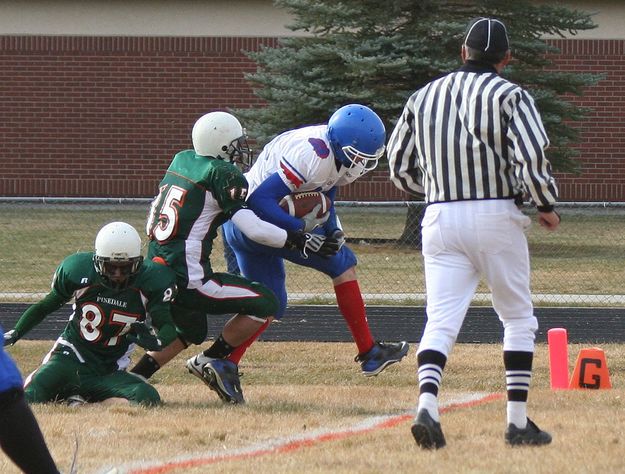 Lovell 7 - Pinedale 0. Photo by Clint Gilchrist, Pinedale Online.