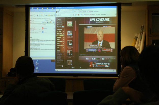 McCain Concedes. Photo by Dawn Ballou, Pinedale Online.