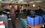 Waiting for the tally. Photo by Dawn Ballou, Pinedale Online.