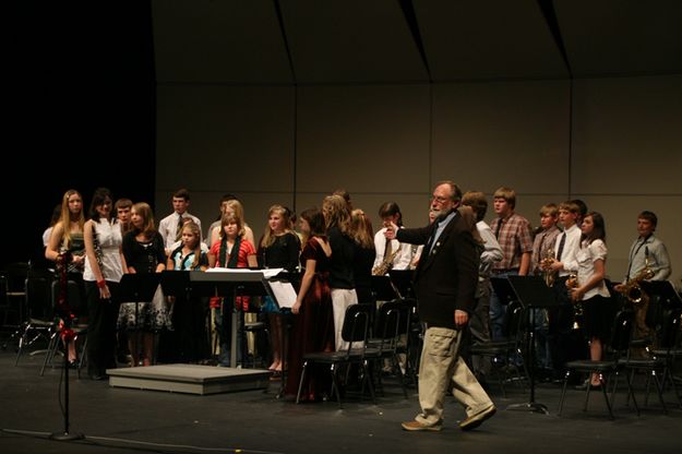 7th & 8th Grade Band. Photo by Pam McCulloch, Pinedale Online.