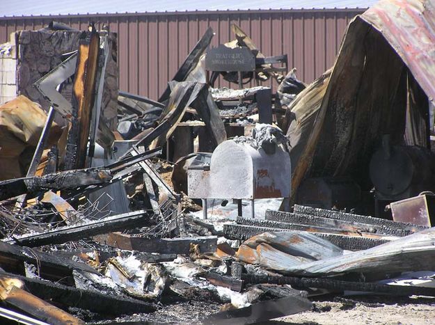 Debris. Photo by Dawn Ballou, Pinedale Online.