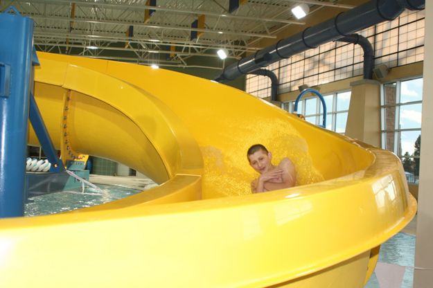 Water Slide. Photo by Pam McCulloch, Pinedale Online.