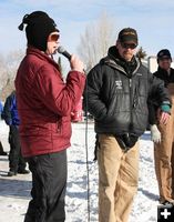 Serese Kudar and Frank Teasley. Photo by Dawn Ballou, Pinedale Online.