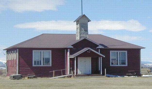 Historic Daniel Schoolhouse. Photo by Dawn Ballou, Pinedale Online.