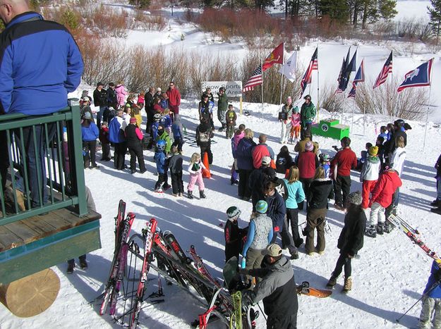 Gathering. Photo by Bob Rule, KPIN 101.1 FM Radio.