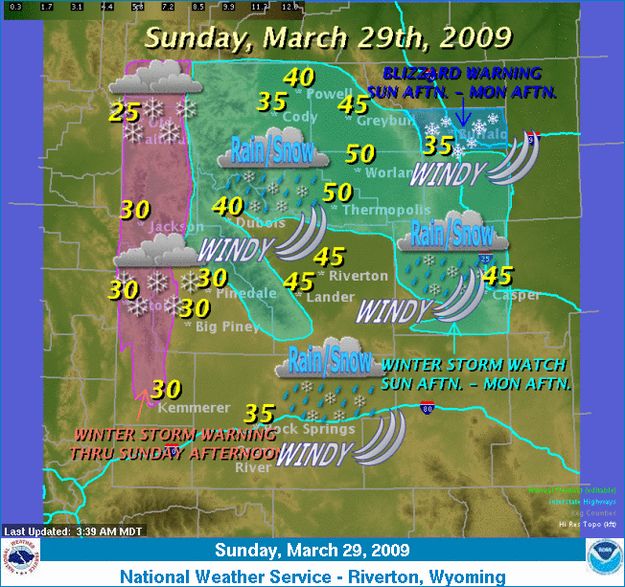 Windy Wyoming. Photo by National Weather Service.