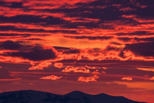 Sunset over Triple Peak. Photo by Dave Bell.