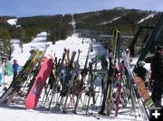 Skis and Snowboards. Photo by Bob Rule, KPIN 101.1 FM Radio.