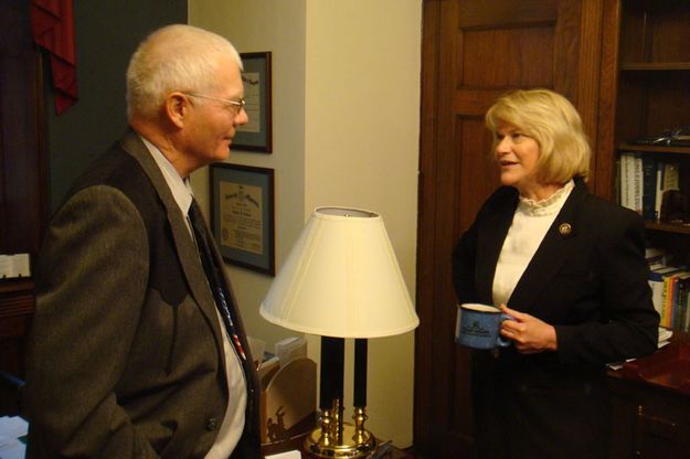 Bousman and Lummis. Photo by Cynthia Lummis office.