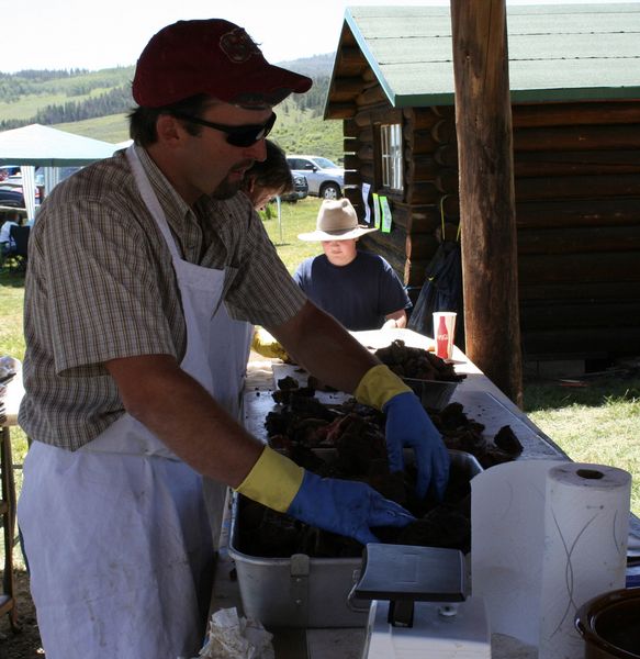 Beef for dinner. Photo by Trey Wilkinson, Sublette Examiner.