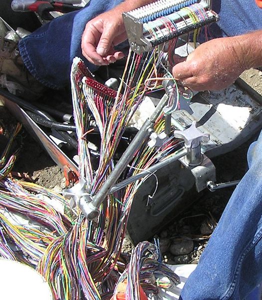 Phone cables. Photo by Bob Rule, KPIN 101.1 FM Radio.