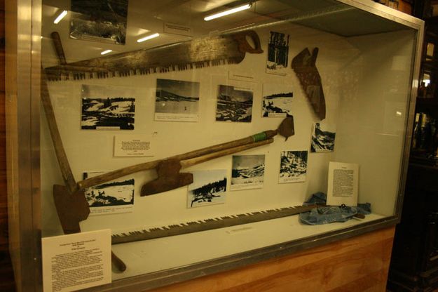 Tie Hack Display. Photo by Dawn Ballou, Pinedale Online.