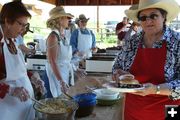 Food Line . Photo by Trey Wilkinson, Sublette Examiner.