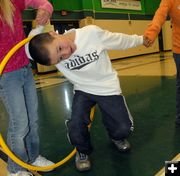 Pass the hoop. Photo by Janet Montgomery.