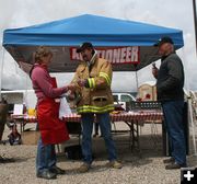 Check for Cora Post Office. Photo by Pam McCulloch, Pinedale Online.