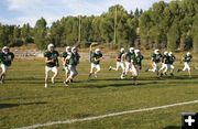 Running Drills. Photo by Pam McCulloch, Pinedale Online.