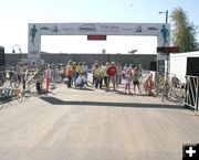 Finish Line. Photo by Pam McCulloch, Pinedale Online.