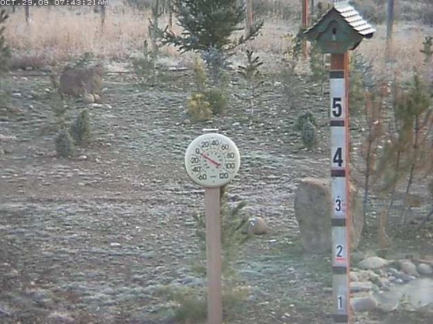 Zero degrees in Bondurant. Photo by Bondurant Webcam.