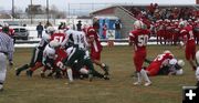 Big Piney Touchdown. Photo by Dawn Ballou, Pinedale Online.