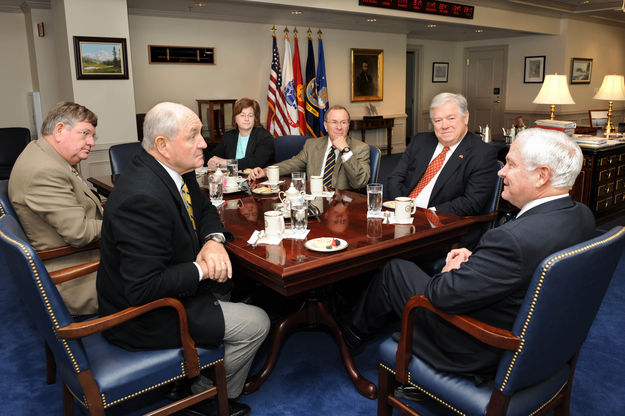 Around the table. Photo by State of Wyoming.