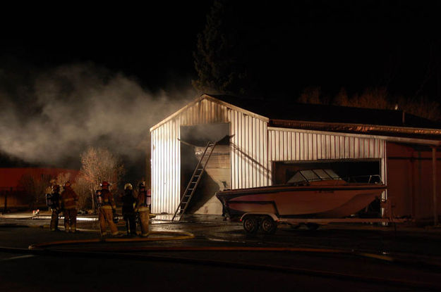 Shop fire. Photo by Matthew Daniels.