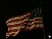 Waving flag. Photo by Windy Noble.