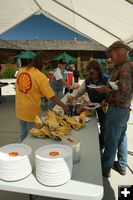 Shell Buffalo Burger lunch. Photo by Dawn Ballou, Pinedale Online.