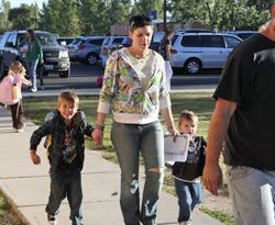 Back to school. Photo by Trey Wilkinson, Sublette Examiner.