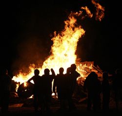 Fired up. Photo by Trey Wilkinson, Sublette Examiner.